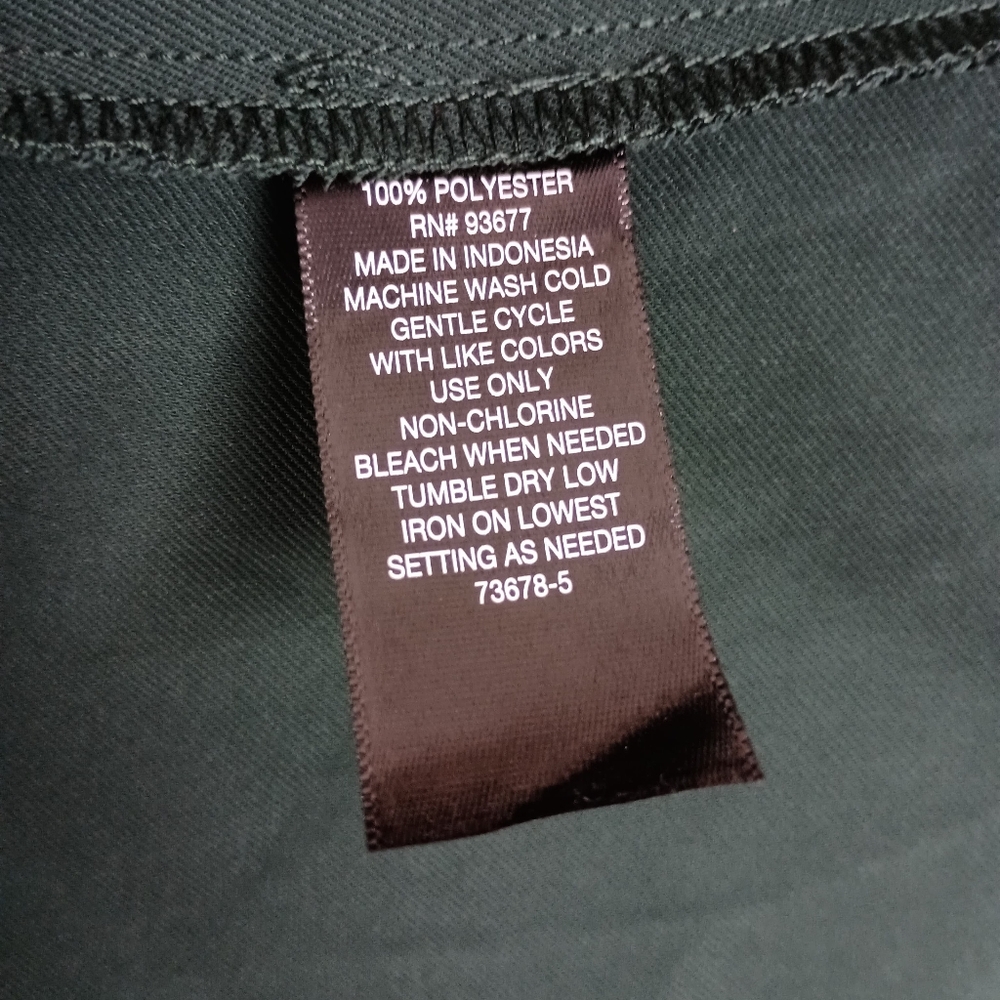 NWT Worthington Neck Tie Midi Dress In Lincoln Green Size Woman's 2X - Picture 6 of 7